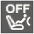 Passenger air bag disarming warning light warning lamp icon