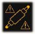 Electronically controlled suspension fault warning lamp warning lamp icon