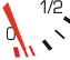 Low fuel level warning lamp icon