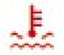 Coolant temperature warning lamp icon