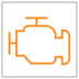 Engine self-diagnostic system (ICE, MHEV) warning lamp icon