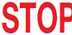 STOP warning lamp icon