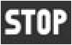 Central (STOP) warning light warning lamp icon