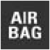 Front, side and curtain air bags warning light warning lamp icon