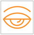 Driver Attention Warning by Camera (Distraction detection) warning lamp icon