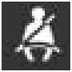 Seat Belt Not Fastened Warning Light warning lamp icon