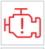Engine self-diagnostics system (ICE or MHEV) warning lamp icon