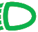 Dipped beam headlamps warning lamp icon