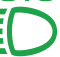 Automatic headlamp dipping or warning lamp icon