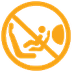 Passenger's front airbag warning lamp icon