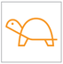 Tortoise mode with limited driving range (BEV) warning lamp icon