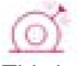 Punctured tyre warning light warning lamp icon
