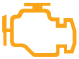 Engine autodiagnosis system warning lamp icon