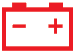 Battery charge * warning lamp icon