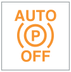 Automatic functions deactivated (electric parking brake) warning lamp icon