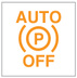 Automatic functions deactivated (electric parking brake) warning lamp icon