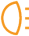 Rear foglamps warning lamp icon