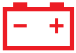 Battery charge* warning lamp icon