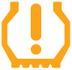 Under-inflation warning lamp icon