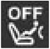 Passenger air bag disarmed warning light warning lamp icon