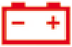 Battery charge warning lamp warning lamp icon