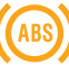 Anti-lock Braking System (ABS) warning lamp icon