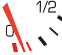 Low fuel level warning lamp icon