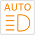 Automatic headlight dipping warning lamp icon