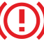 Braking warning lamp icon