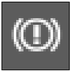 Handbrake, Low Brake Fluid Level and Electronic Brake Force Distribution Warning Light warning lamp icon