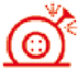 Punctured tyre warning lamp warning lamp icon