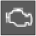 Engine diagnostics warning light warning lamp icon