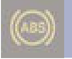 Anti-lock braking system (ABS) warning lamp icon
