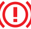 Braking warning lamp icon