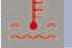 Low coolant level warning lamp icon