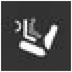Passenger air bag disarmed indicator light warning lamp icon