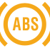 Anti-lock Braking System (ABS) warning lamp icon