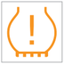 Under-inflation warning lamp icon