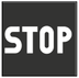 STOP warning light warning lamp icon