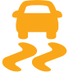 Dynamic stability control (DSC/ASR) warning lamp icon