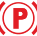 Electric parking brake warning lamp icon