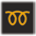 Diesel engine pre-heat warning light warning lamp icon