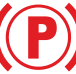 Electric parking brake warning lamp icon