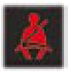 Seat belt unfastened/not fastened warning light warning lamp icon