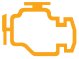 Engine autodiagnosis system warning lamp icon