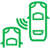 Blind spot sensors (depending on version) warning lamp icon