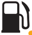 Low fuel level warning lamp icon