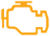 Engine autodiagnosis system warning lamp icon