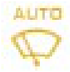 Automatic wiping warning lamp icon
