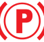 Electric parking brake warning lamp icon